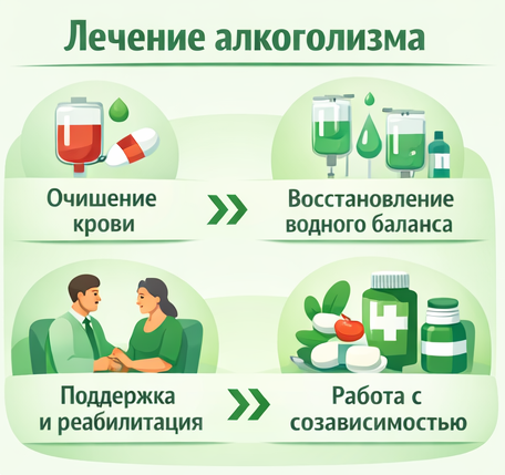 лечение алкоголизма в Мончегорске этапы